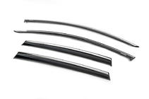 Renault Clio IV 2012-2019 Window Deflectors with Chrome Trim Niken (HB, 4 pcs) photo 1