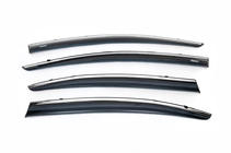 Honda Civic Sedan IX 2011-2016 Window deflectors with chrome trim (4 pcs, Niken) photo 2