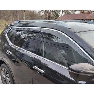Window Deflectors with Chrome Trim (4 pcs, Niken) photo 3