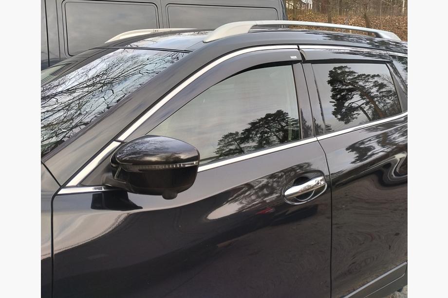 Nissan X-trail T32/Rogue 2014-2021 Window Deflectors with Chrome Trim (4 pcs, Niken) Photo 2