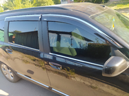 Dacia Lodgy 2012-2022 Window deflectors with chrome trim (4 pcs, Niken) photo 4