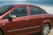 Fiat Linea 2006-2018 Exterior window trim stainless steel (8 pcs) photo 1