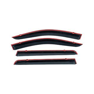 Window deflectors with chrome trim (4 pcs, Niken) Renault Lodgy 2013-2022 photo 3