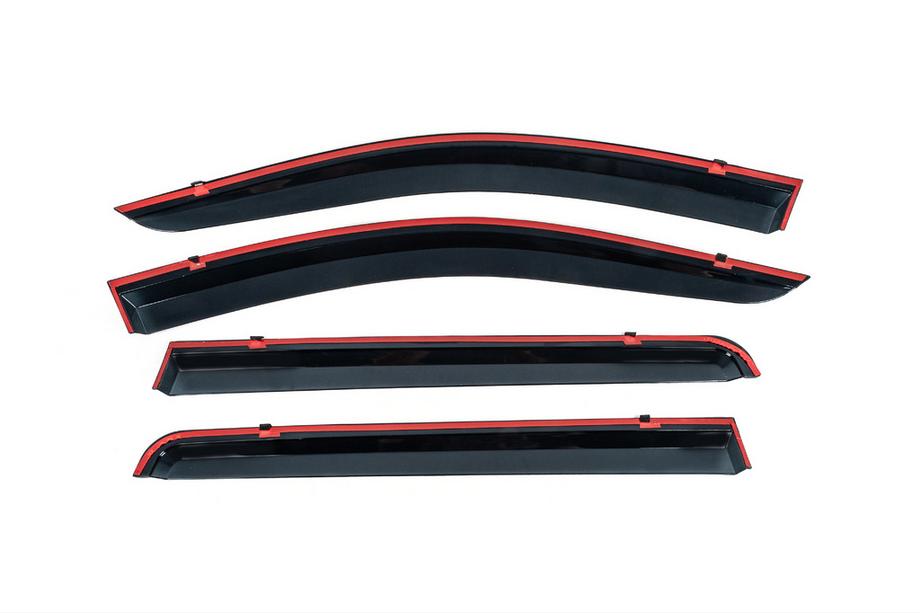 Renault Lodgy 2013-2022 Window deflectors with chrome trim (4 pcs, Niken) Photo 3