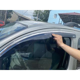 Window Deflectors with Chrome Trim (2 pcs, Niken) photo 2