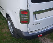 Volkswagen Caddy 2010-2015 Chrome Tail Light Covers V2 (2 pcs, Stainless Steel) photo 1