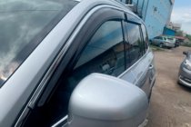 Volvo XC90 2015- Window deflectors with chrome strip (4 pcs, HIC) photo 2