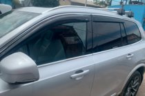 Volvo XC90 2015- Window deflectors with chrome strip (4 pcs, HIC) photo 5