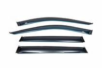 Volvo XC90 2015- Window deflectors with chrome strip (4 pcs, HIC) photo 7