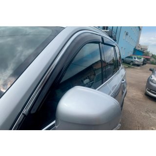 Window deflectors with chrome strip (4 pcs, HIC) photo 2