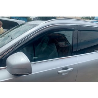 Window deflectors with chrome strip (4 pcs, HIC) photo 4