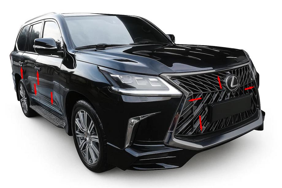 Lexus LX570/450d 2008-2022 BlackEdition Body Kit (for TRD 2016+) Photo 1