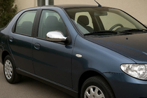 Fiat Albea 2002-2012 Mirror Covers (2011↗, 2 pcs, plastic) Carmos - ABS photo 2