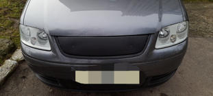 Volkswagen Touran 2003-2010 Winter grille (upper, 2003-2006) Matte photo 2