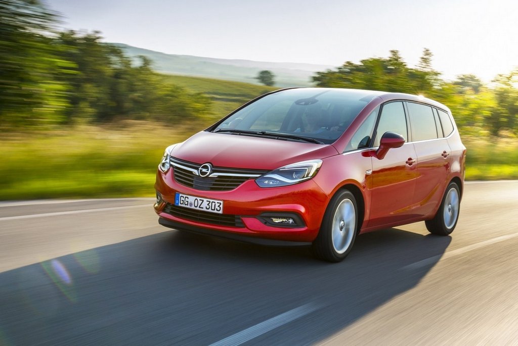 Overview of the compact van Opel Zafira
