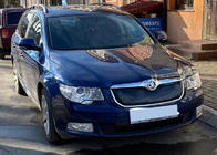 Skoda Superb 2009-2015 Winter grille cover (Upper, 2008-2013) Glossy photo 4