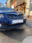 Skoda Superb 2009-2015 Winter grille cover (Upper, 2008-2013) Glossy photo 5