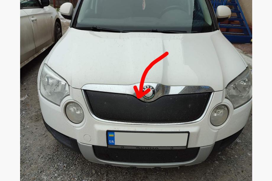 Skoda Yeti 2009-2017 Winter grille cover (upper, 2009-2013) Matte Image