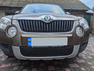 Skoda Yeti 2009-2017 Winter grille cover (lower, 2009-2013) Matte photo 1