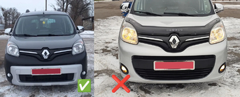 Renault Kangoo 2008–2020 Winter lower grille (2013+) Glossy photo 4