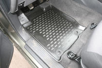 Mitsubishi L200 2015-2024 3D Rubber Floor Mats for Interior (4 pcs, Novline) Budget Version photo 3
