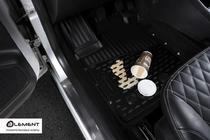 Nissan Terrano 2014- (2016↗) 3D Rubber Floor Mats for Interior (4 pcs, Novline) photo 2