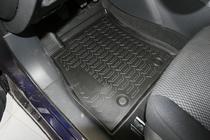 Nissan Tiida 2011-2014 (2015↗) 3D Rubber Floor Mats for Interior (4 pcs, Novline) photo 2