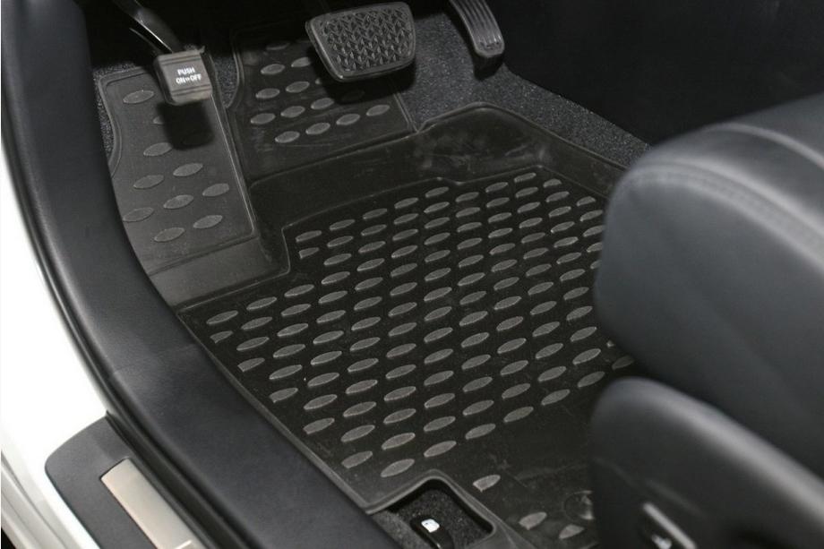 Toyota Highlander 2008-2013 3D Rubber Floor Mats for Interior (4 pcs, Novline) Photo 2