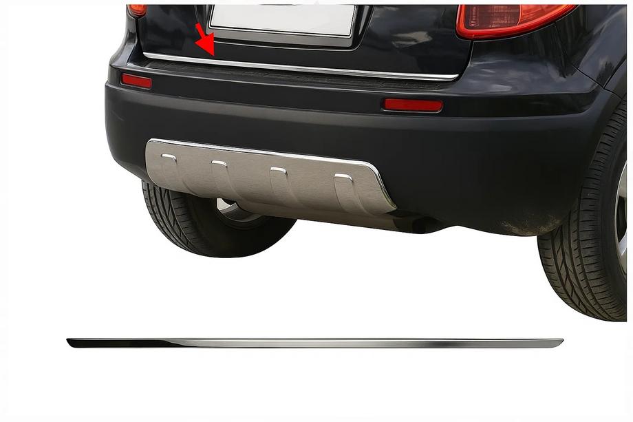 Fiat Sedici 2006-2014 Trunk Trim Stainless Steel Image