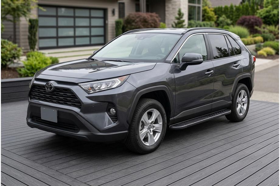 Toyota Rav 4 2019–2025 Side Steps Bosphore Black (2 pcs, Aluminum) Image