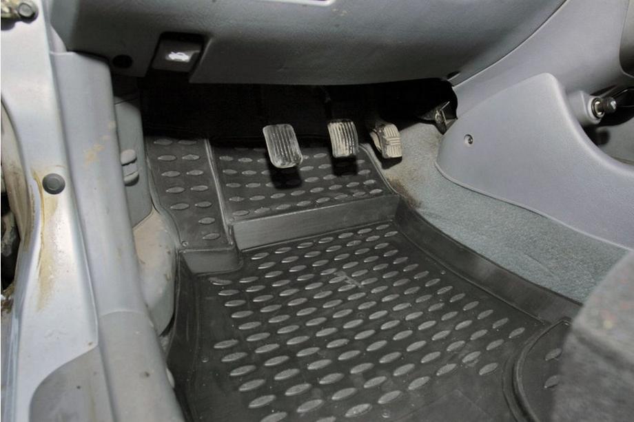 Hyundai Accent 2000-2006 Rubber floor mats (4 pcs, Novline) Photo 2