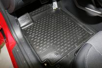 Hyundai Veloster 2011-2017 Rubber floor mats (4 pcs, Novline) photo 2