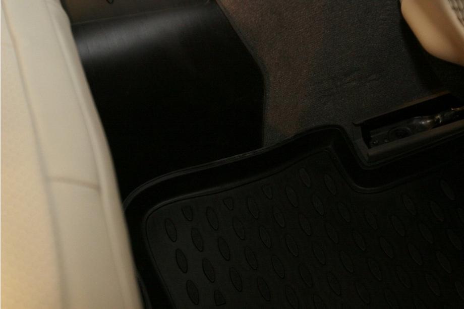 Jaguar XF 2009-2016 Rubber floor mats (4 pcs, Novline) Photo 3