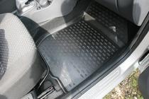 Lada Largus 2012- Rubber floor mats interior (5 pcs, Novline) 7 seats photo 4