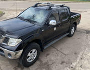 Nissan Navara 2006-2015 Roof rails with crossbars (2 pcs, Chrome) photo 1