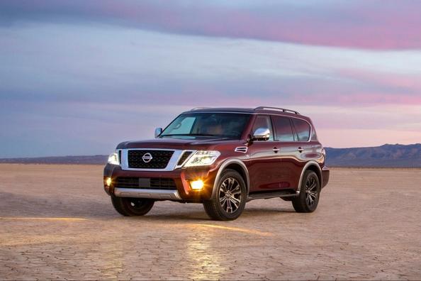 Overview of frame Nissan Armada SUV second generation