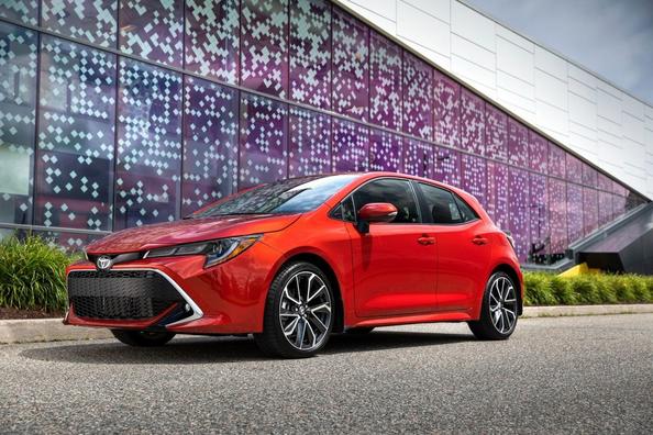 The new generation five-door hatchback Toyota Corolla