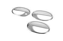 Opel Combo 2002–2012 Chrome Door Handle Covers with Trim (3-door, Stainless Steel) photo 3