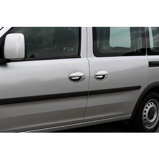 Chrome Door Handle Covers with Trim (3-door, Stainless Steel) photo 1