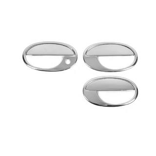 Chrome Door Handle Covers with Trim (3-door, Stainless Steel) photo 2