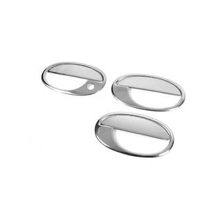 Chrome Door Handle Covers with Trim (3-door, Stainless Steel) photo 3