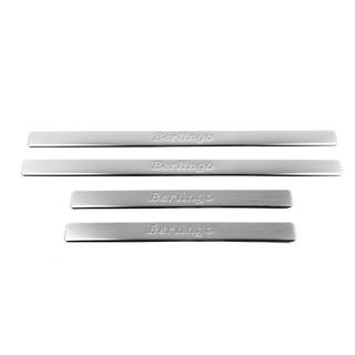 Door Sill Protectors OmsaLine Stainless Steel Citroen Berlingo 2008-2018 photo 2