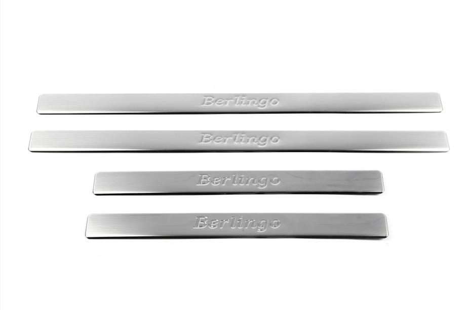 Citroen Berlingo 2008-2018 Door Sill Protectors OmsaLine Stainless Steel Front doors only Photo 2