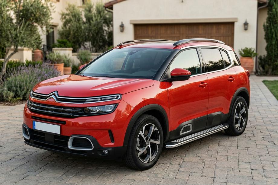 Citroen C5 Aircross 2017-2025 Side Steps Maydos V2 (2 pcs, Aluminum & Stainless Steel) Image