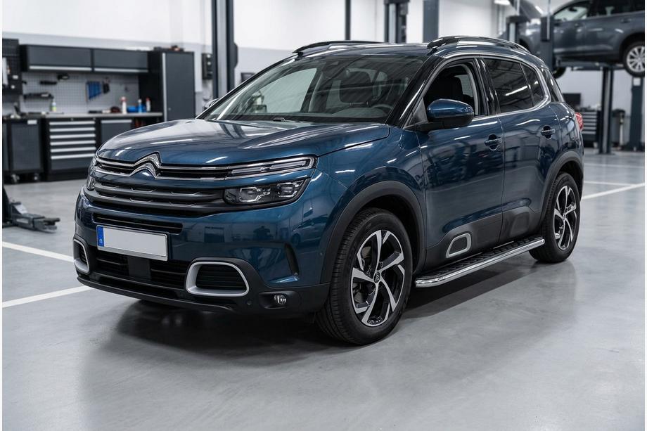 Citroen C5 Aircross 2017-2025 Side Steps Maydos V1 (2 pcs, Aluminum & Stainless Steel) Image