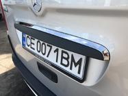Mercedes Citan 2013-2021 Chrome trim above license plate (stainless steel) photo 4