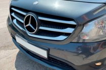 Mercedes Citan 2013-2021 Chrome Grille Covers (5 pcs, Stainless Steel) Carmos - Turkish Stainless Steel photo 3