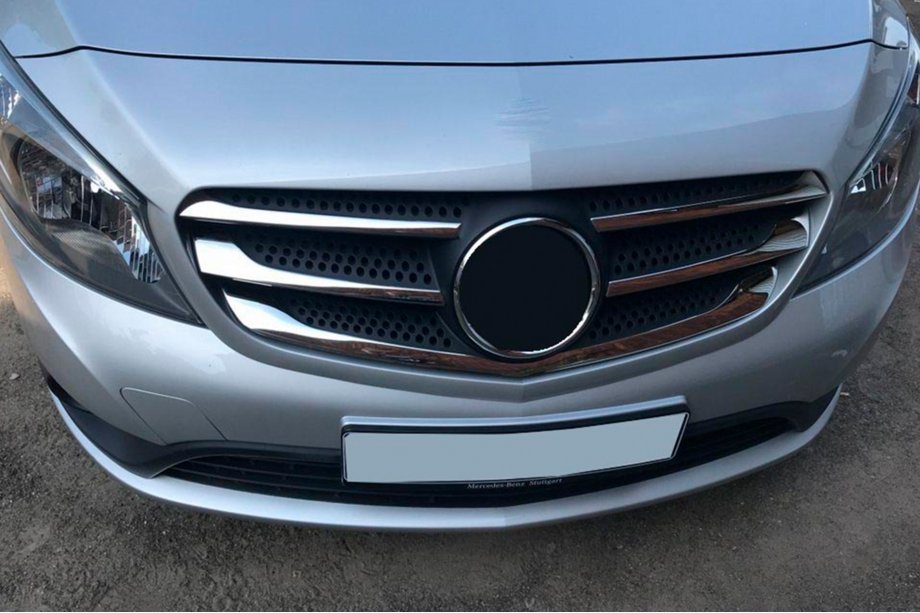 Mercedes Citan 2013-2021 Chrome Grille Covers (5 pcs, Stainless Steel) Carmos - Turkish Stainless Steel Image