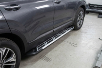 Hyundai Santa Fe 4 2018-2023 Side Steps Sunrise (2 pcs, Aluminum) photo 1