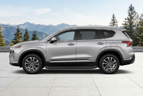 Hyundai Santa Fe 4 2018-2023 Side Steps Tayga Black (2 pcs, Aluminum) photo 1